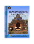 Kecamatan Klungkung Dalam Angka 2011