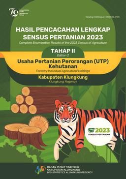 Hasil Pencacahan Lengkap Sensus Pertanian 2023 - Tahap II Usaha Pertanian Perorangan (UTP) Kehutanan Kabupaten Klungkung