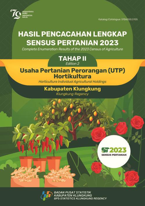 Hasil Pencacahan Lengkap Sensus Pertanian 2023 - Tahap II: Usaha Pertanian Perorangan (UTP) Hortikultura Kabupaten Klungkung